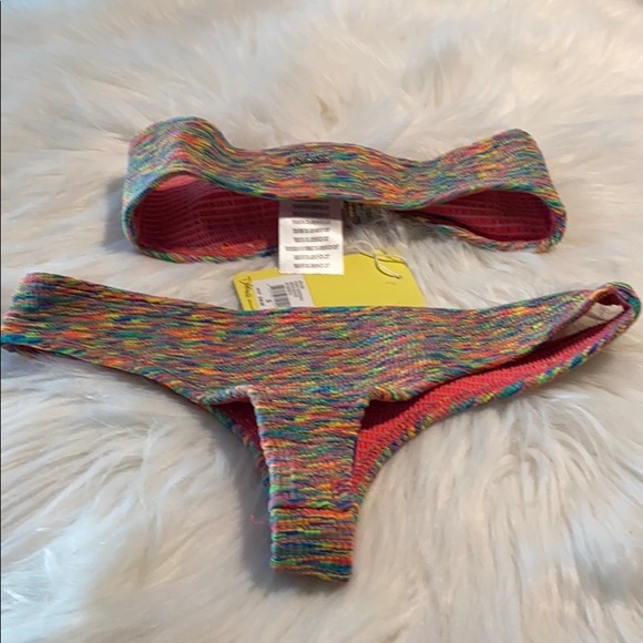 Dakine Koko Bandeau Spacedye  Top & Bottom Bikini - Picture 3 of 7